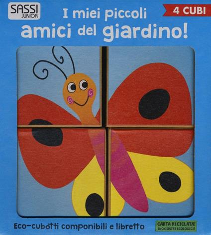 I miei piccoli amici del giardino! Eco-cubotti. Ediz. illustrata. Con gadget - Mathew Neil - copertina