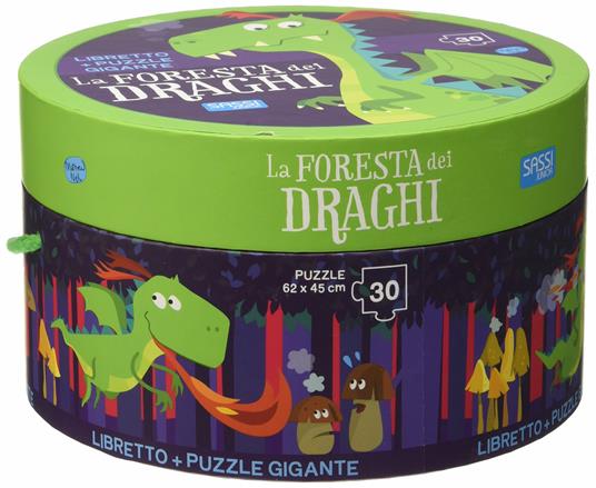 La foresta dei draghi. Ediz. a colori. Con puzzle - Mathew Neil - copertina