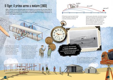 I fratelli Wright. Il Flyer del 1903. Scienziati e inventori. Ediz. a colori. Con gadget - Alberto Borgo,Ester Tomè - 3