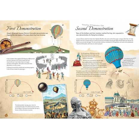 The Montgolfier brothers. 1783 hot air balloon. Scientists and inventors. Ediz. a colori. Con gadget - Alberto Borgo,Ester Tomè - 2