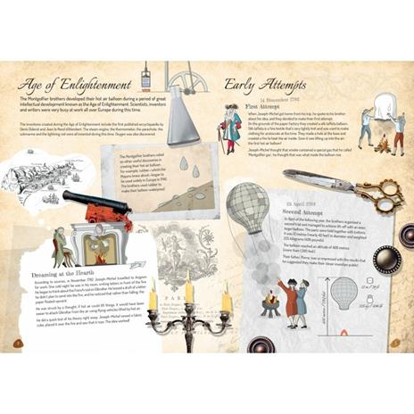 The Montgolfier brothers. 1783 hot air balloon. Scientists and inventors. Ediz. a colori. Con gadget - Alberto Borgo,Ester Tomè - 3