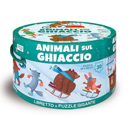 Animali sul ghiaccio. Ediz. illustrata. Con puzzle - Matteo Gaule,Ester Tomè - copertina