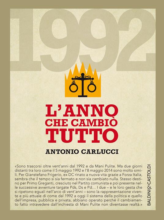 1992. L'anno che cambiò tutto - Antonio Carlucci - ebook