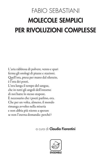 Molecole semplici per rivoluzioni complesse - Fabio Sebastiani - copertina