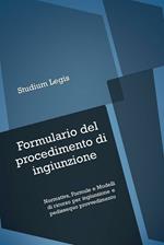 Formulario del procedimento di ingiunzione