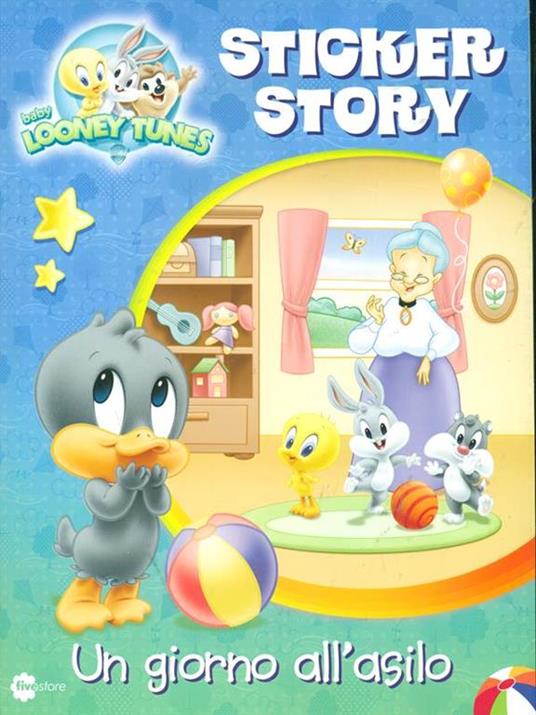 Un giorno all'asilo. Sticker story. Baby Looney Tunes. Con adesivi - 3