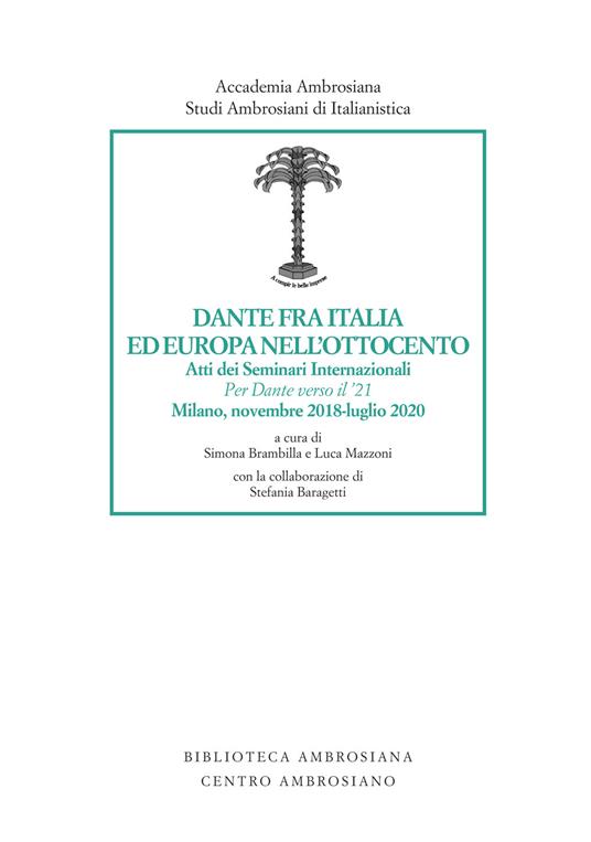 Dante fra Italia ed Europa nell'Ottocento - copertina