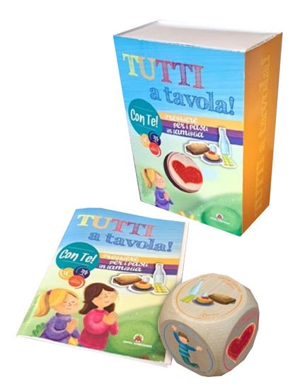 Tutti a tavola! Preghiere per i pasti in famiglia. Con dado in legno - copertina