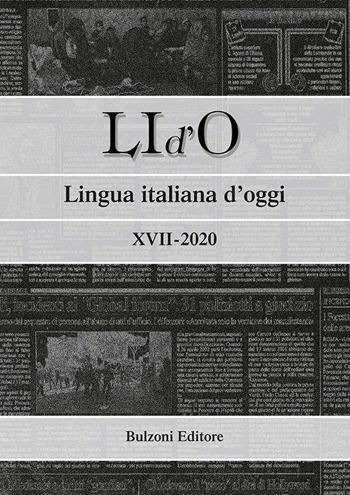 LI d'O. Lingua italiana d'oggi (2020). Vol. 17 - copertina