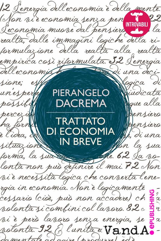 Trattato di economia in breve - Pierangelo Dacrema - ebook