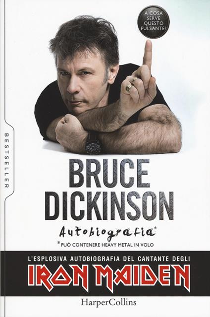 A cosa serve questo pulsante? - Bruce Dickinson - copertina