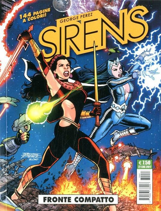 Fronte compatto. Sirens - George Pérez - copertina