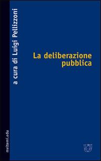 La deliberazione pubblica - copertina