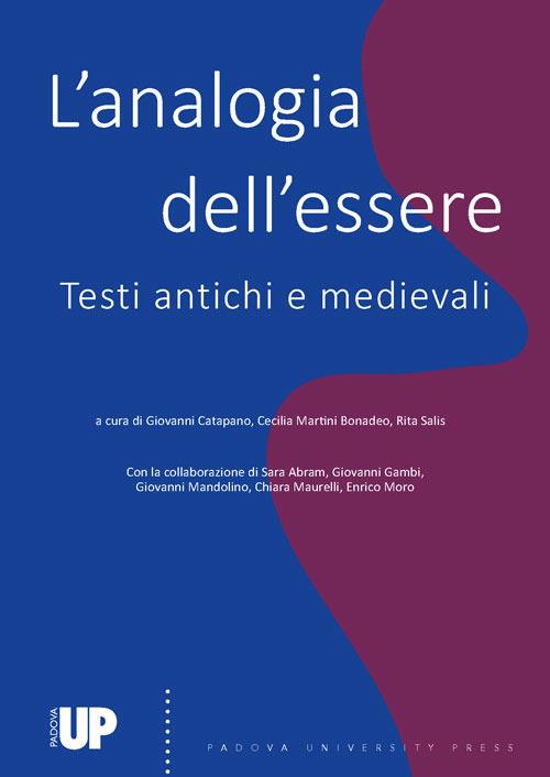 L' analogia dell'essere. Testi antichi e medievali - copertina