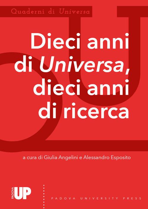 Quaderni di Universa. Dieci anni di Universa, dieci anni di ricerca - copertina