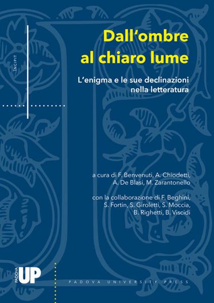 Dall'ombre al chiaro lume - copertina