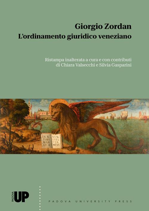 L'ordinamento giuridico veneziano - Giorgio Zordan - copertina