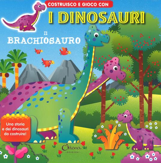 Il brachiosauro. Costruisco e gioco con i dinosauri. Ediz. a colori - Jordi Busquets - copertina