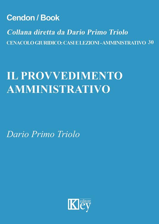 Il provvedimento amministrativo - Dario Primo Triolo - copertina