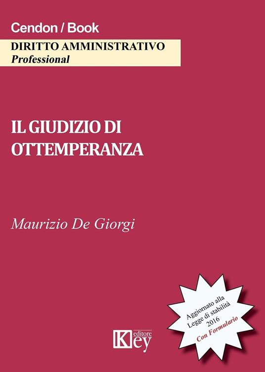 Il giudizio di ottemperanza - Maurizio De Giorgi - ebook