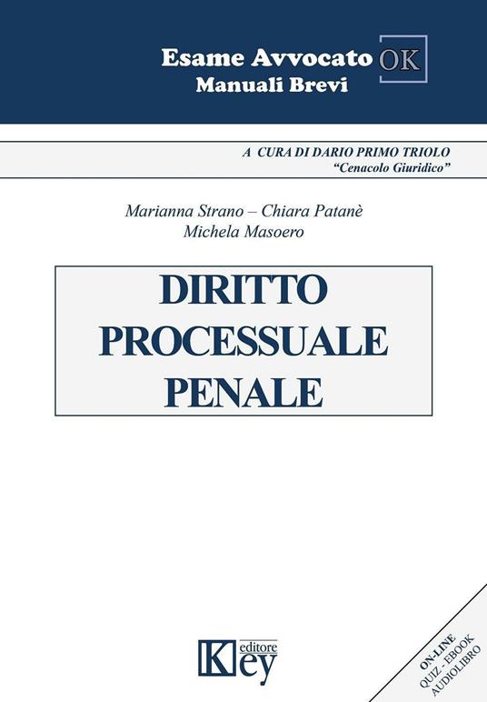 Diritto processuale penale - Marianna Strano,Chiara Patanè,Michela Masoero - copertina