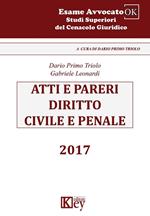 Atti e pareri di diritto civile e penale