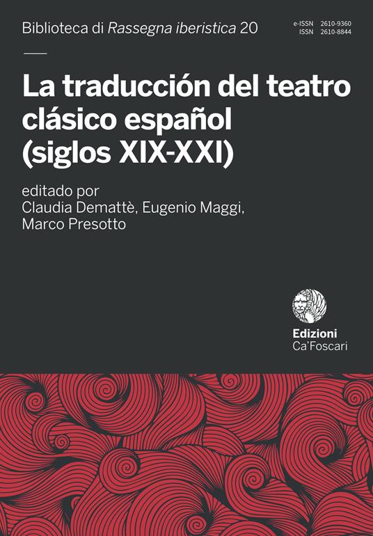 La traducción del teatro clásico español (siglos XIX-XXI) - copertina