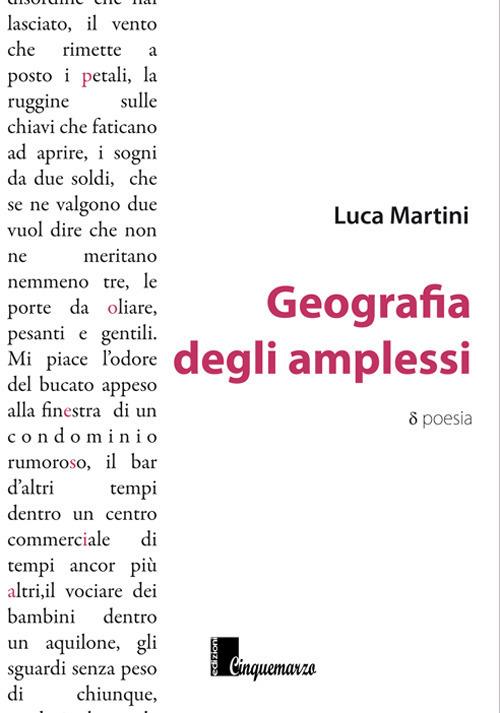 Geografia degli amplessi - Luca Martini - copertina