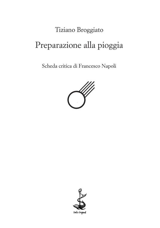 Preparazione alla pioggia - Tiziano Broggiato - copertina