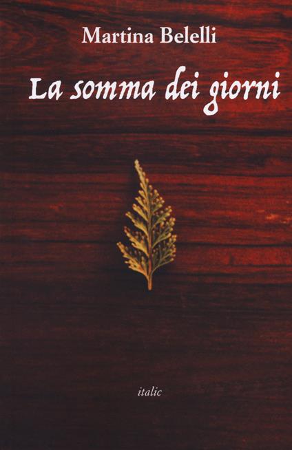 La somma dei giorni - Martina Belelli - copertina