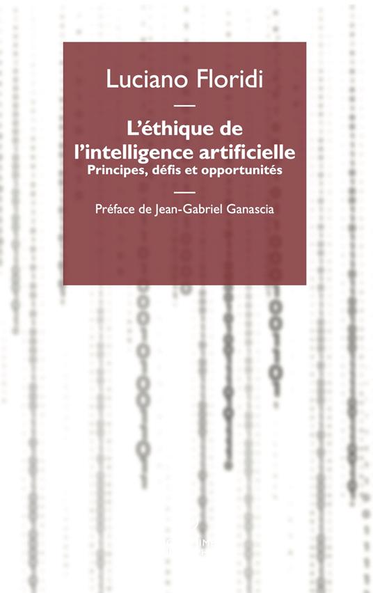 L'éthique de l'intelligence artificielle. Principes, défis et opportunités - Luciano Floridi - copertina