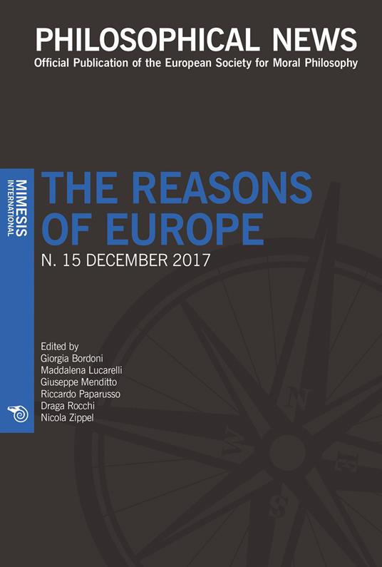 Philosophical news (2017). Vol. 15: reason of Europe, The. - copertina