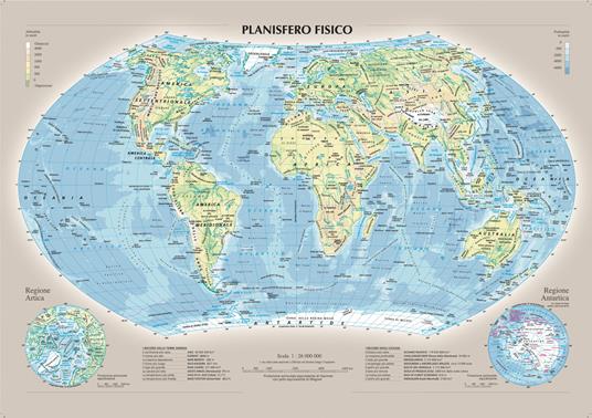 Planisfero fisico e politico - Libro - Libreria Geografica - | IBS