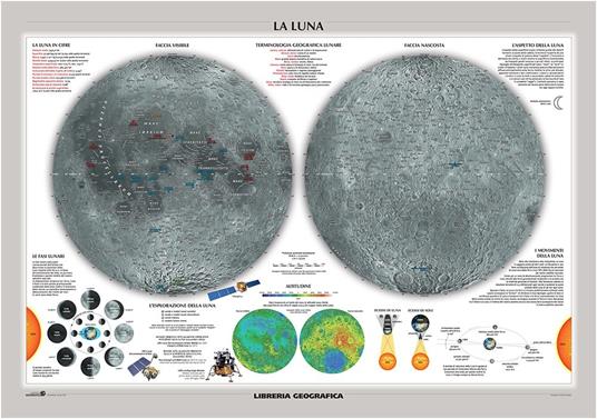 Marte. Luna. Carta murale astronomica - 2