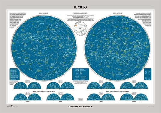 Il cielo e le costellazioni. Carta murale astronomica - 2