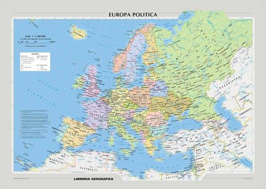 Europa politica Medium - carta geografica murale