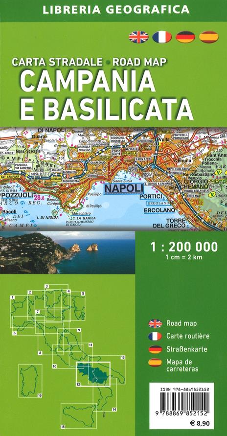 Campania e Basilicata 1:200.000 - 2