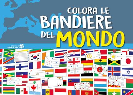 Colora le bandiere del mondo - copertina