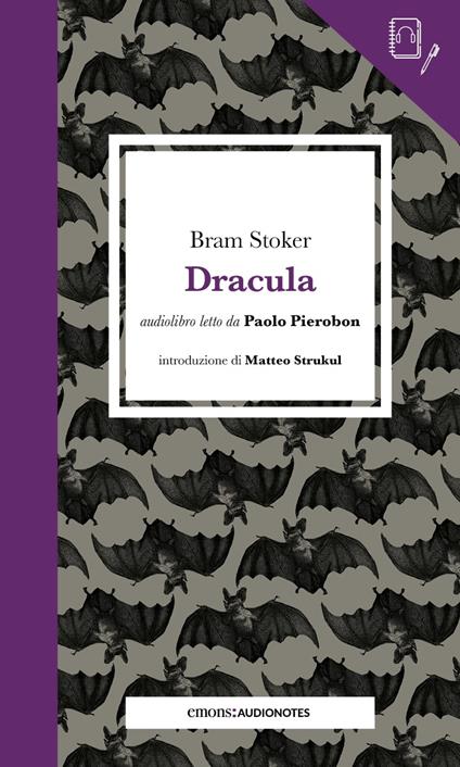 Dracula letto da Paolo Pierobon. Quaderno. Con audiolibro - Bram Stoker - copertina