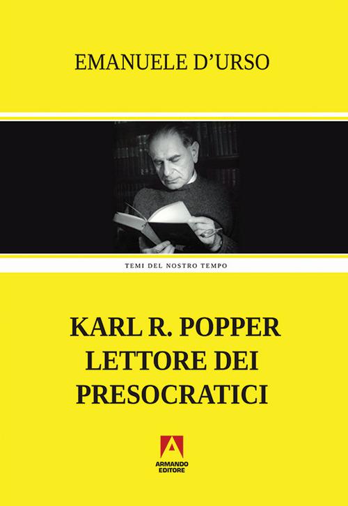 Karl R. Popper lettore dei presocratici - Emanuele D'Urso - copertina