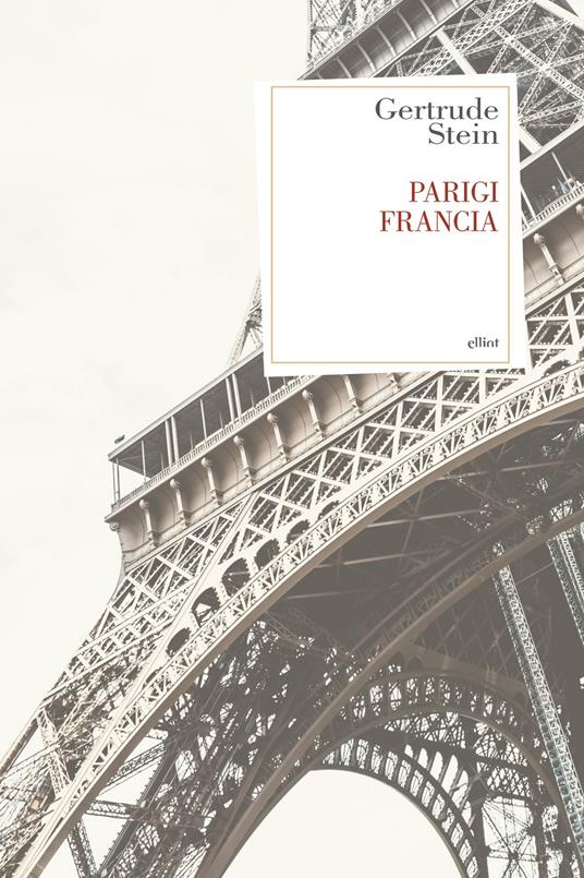 Parigi, Francia - Gertrude Stein - copertina