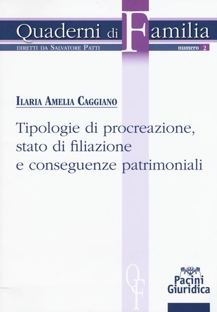 Tipologie di procreazione, stato di filiazione e conseguenze patrimoniali - Ilaria Amelia Caggiano - copertina