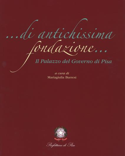 Di antichissima fondazione. Il Palazzo del governo di Pisa. Ediz. illustrata - copertina