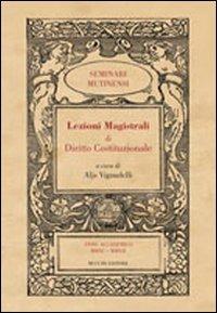 Lezioni magistrali di diritto costituzionale - copertina