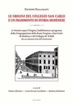 Le origini del Collegio San Carlo e un frammento di storia modenese