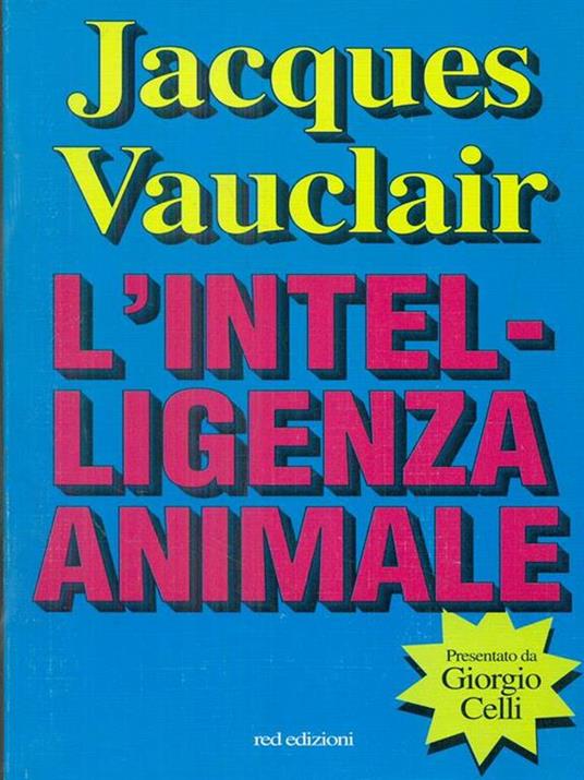 L' intelligenza animale - Jacques Vauclair - copertina