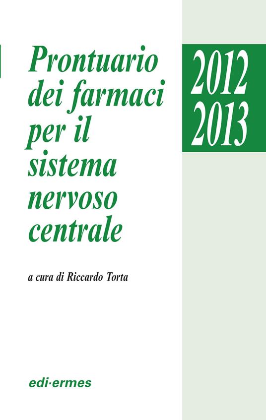 Prontuario dei farmaci per il sistema nervoso centrale - copertina