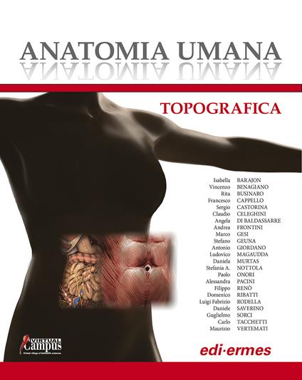 Anatomia umana topografica - copertina