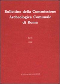 Bullettino della Commissione archeologica comunale di Roma. Vol. 89\2 - copertina