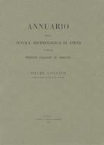 Annuario della Scuola archeologica di Atene e delle Missioni italiane in Oriente. Vol. 66-67